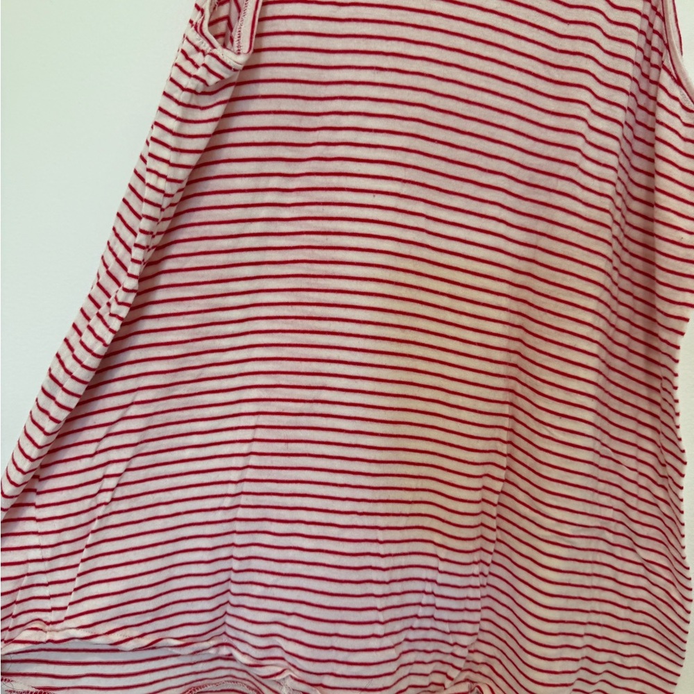 Zara red and white Striped Sleeveless Top - Picture 7 of 7
